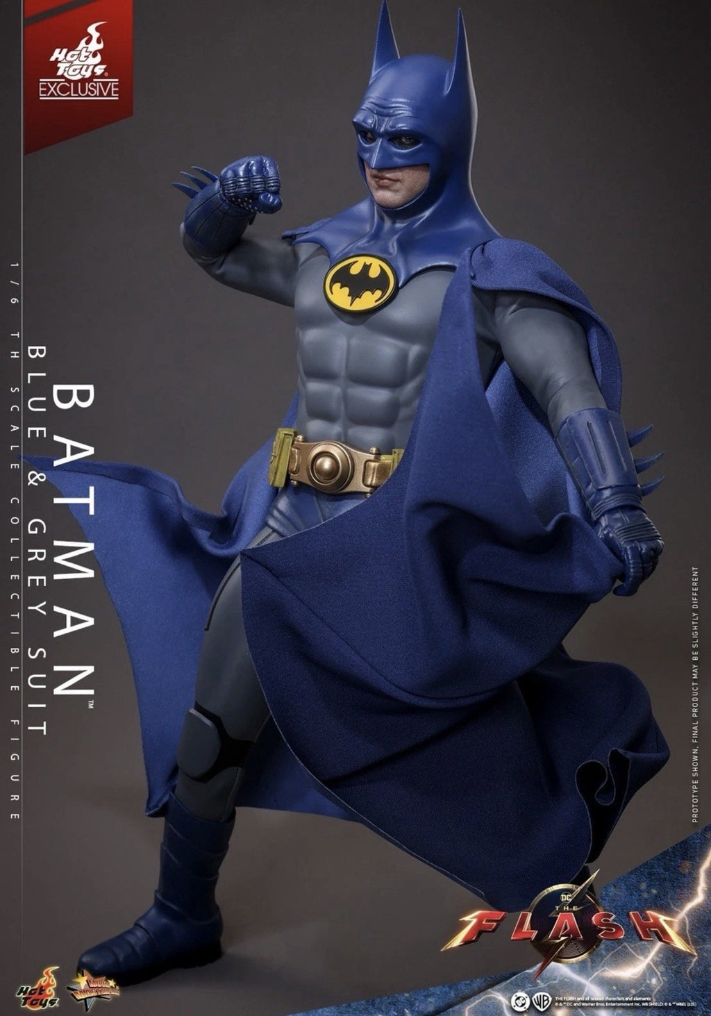 Hot Toys MMS834 1/6 Scale Action Figure The Flash Batman (Blue & Grey Suit)