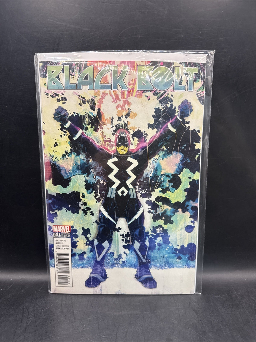 Black Bolt #1 – Marvel 1:25 Pope Variant – 1st Solo Title (2017)