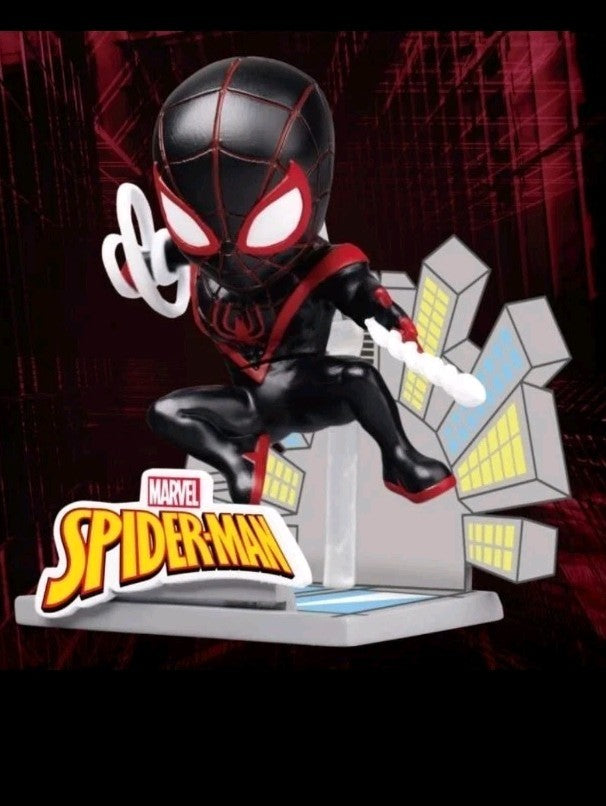 Marvel Miles Morales Mini Egg Attack Series 8cm Figure By Beast Kingdom
