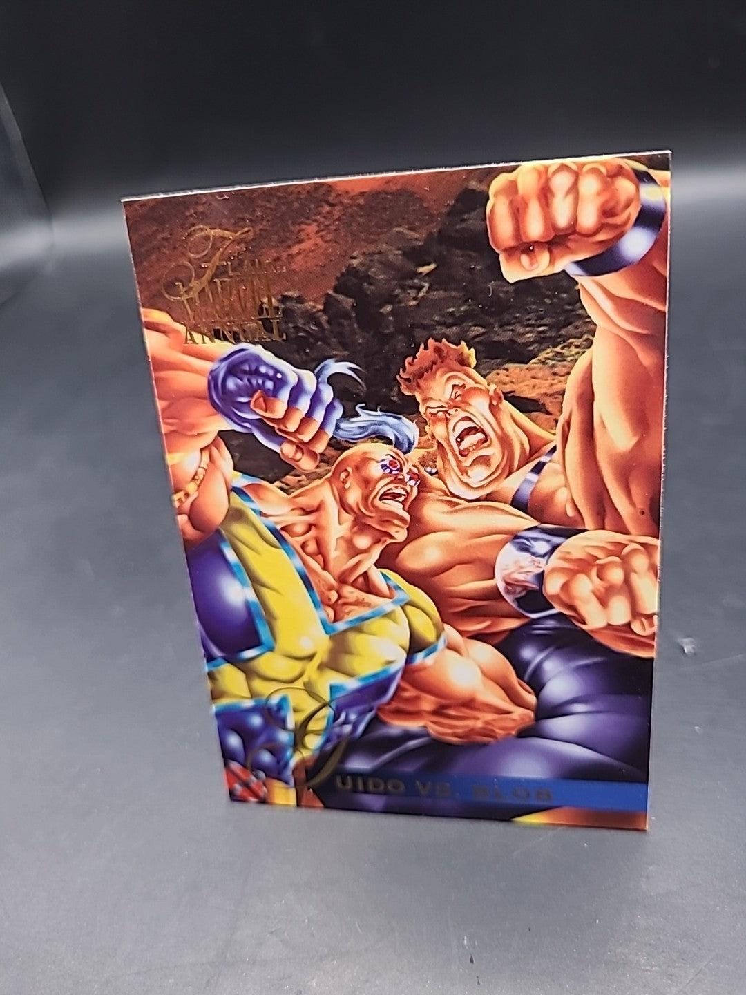 GUIDO VS. BLOB / 1995 Fleer Flair Marvel Annual BASE Trading Card #30