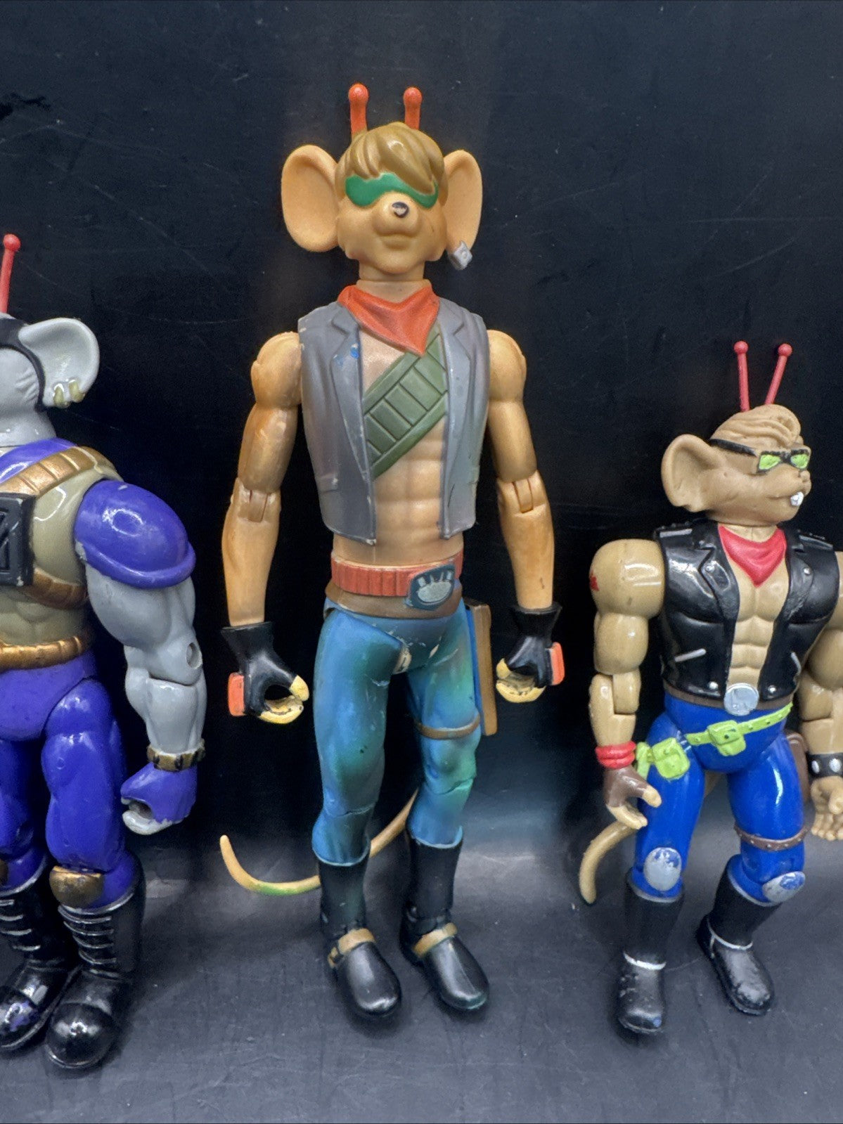 Galoob B.T.F Biker Mice from Mars X 4