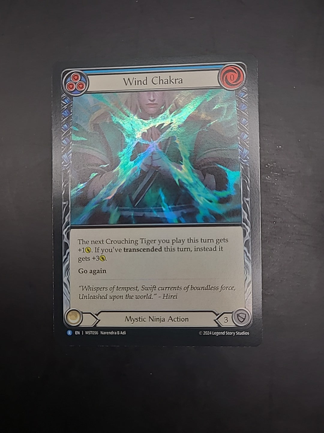 Wind Chakra Blue Foil - MST056 NM - FaB Flesh and Blood