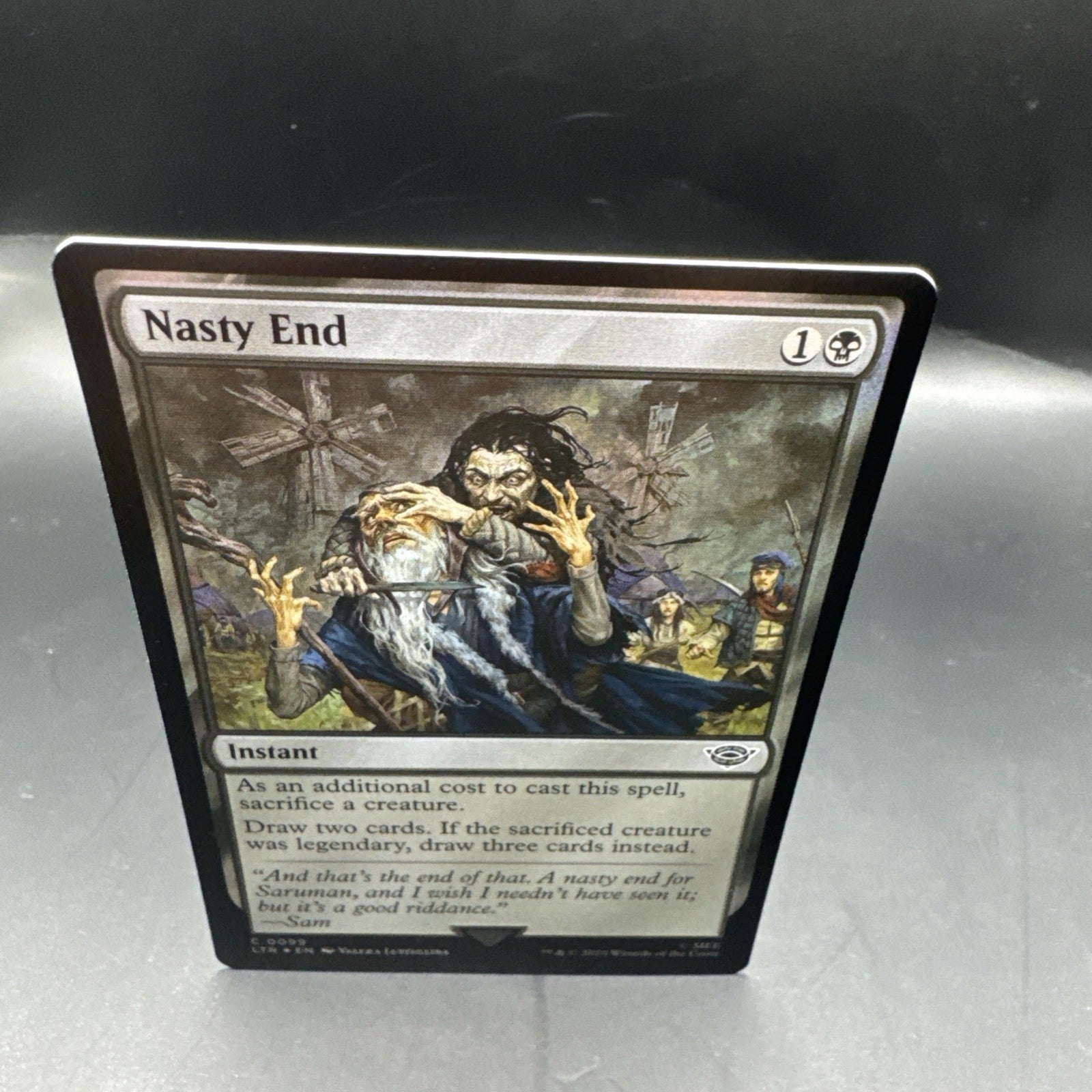 MTG Nasty End Foil 0099 Lord of the Rings + Regular Card