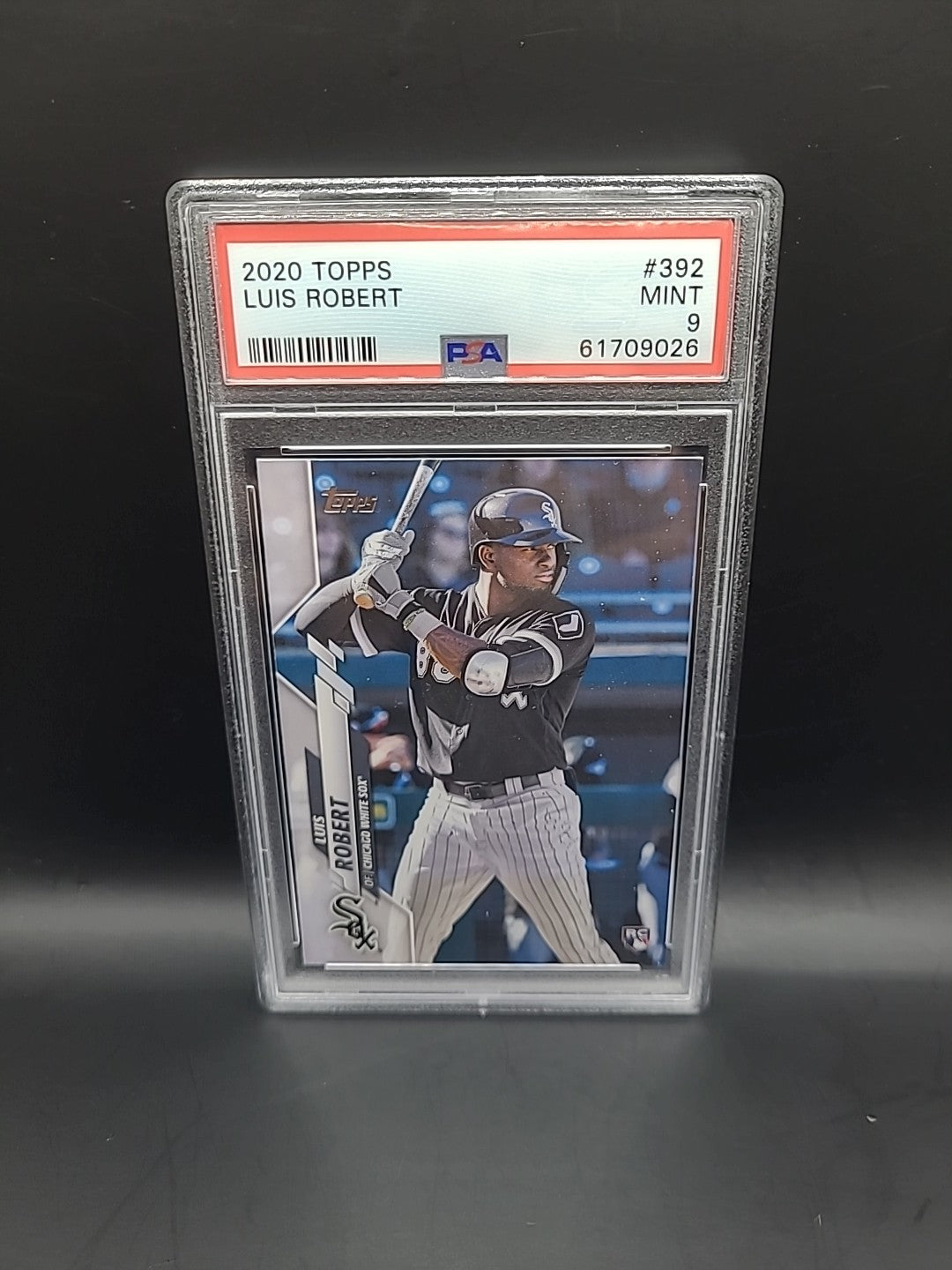2020 TOPPS LUIS ROBERT RC ROOKIE CARD #392 WHITE SOX PSA 9 MINT