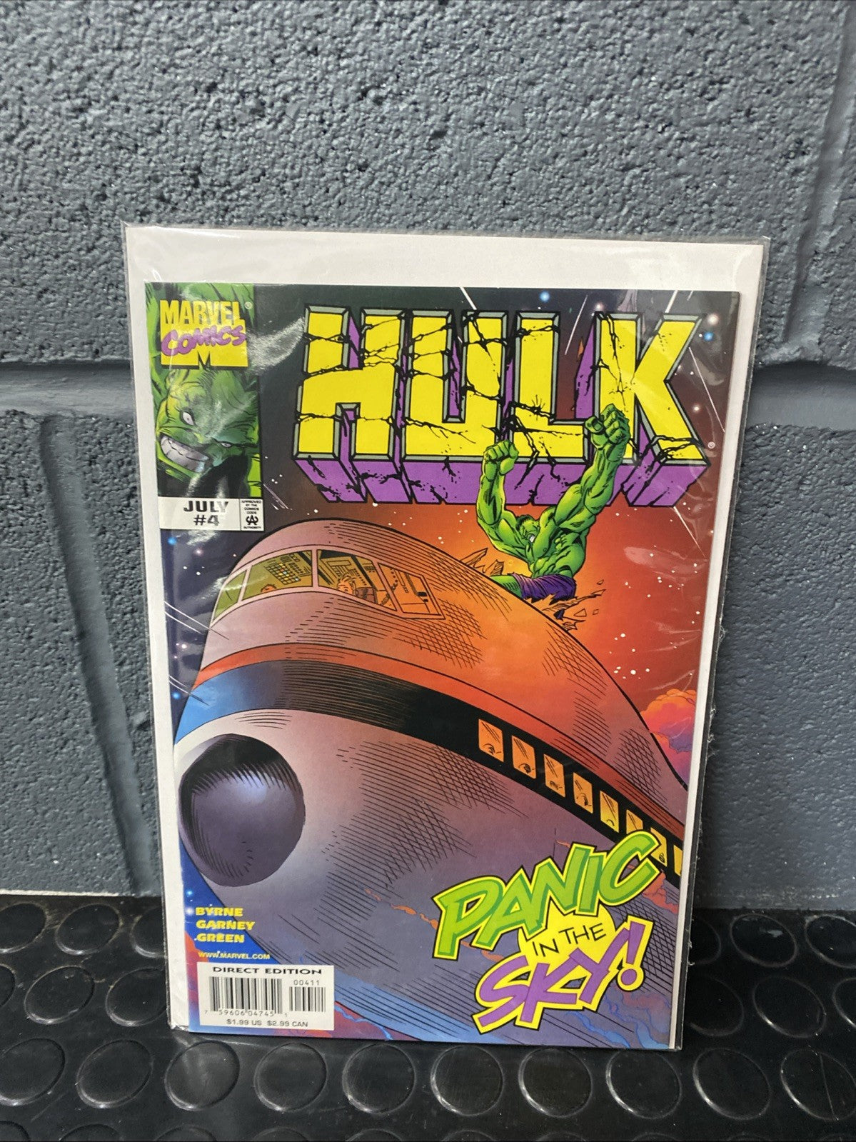 Hulk Panic In The Sky #4 July Marvel Comics Boarded Comic Book