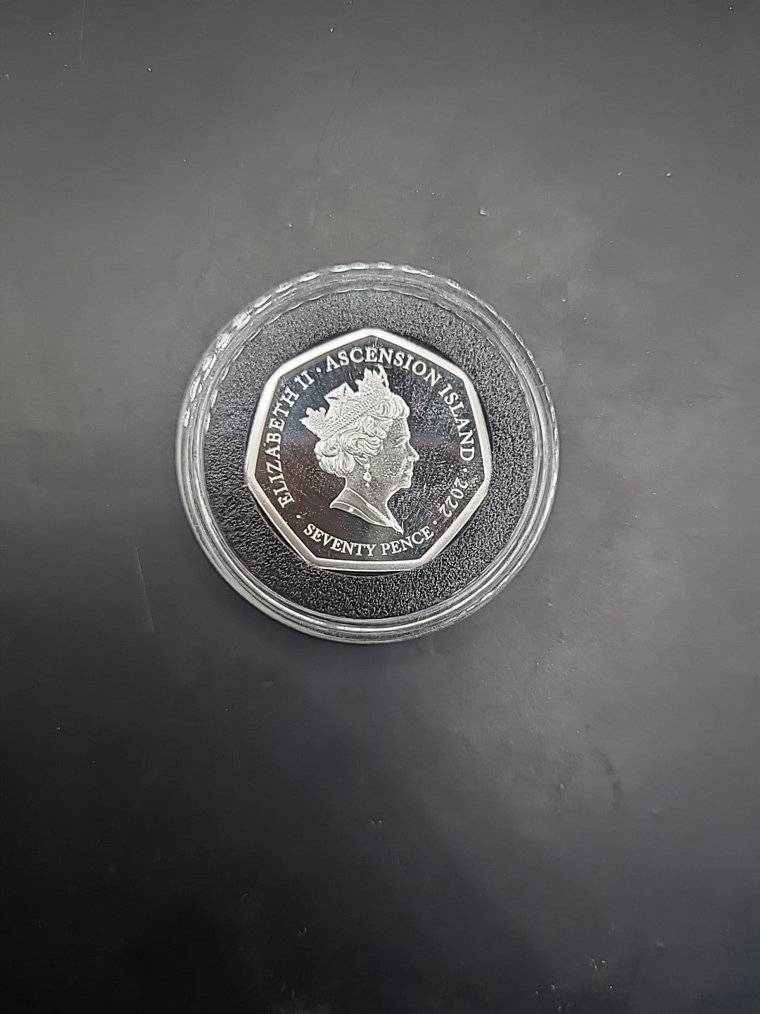 Elizabeth II Ascension Island 50p Coin - 2022 Seventy Pence