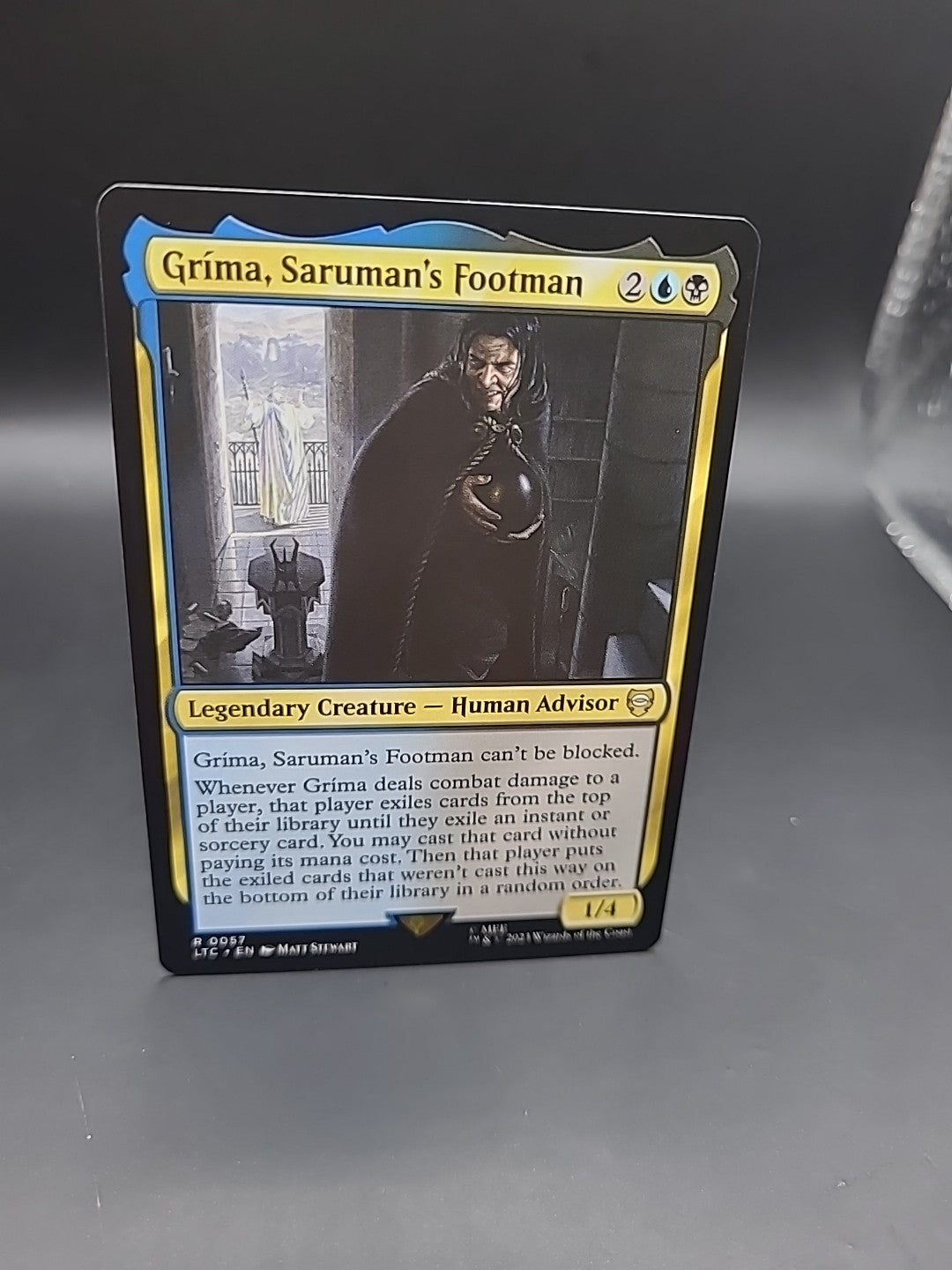 Grima, Saruman's Footman ~ Commander: The Lord of the Rings [ NM MTG 0057