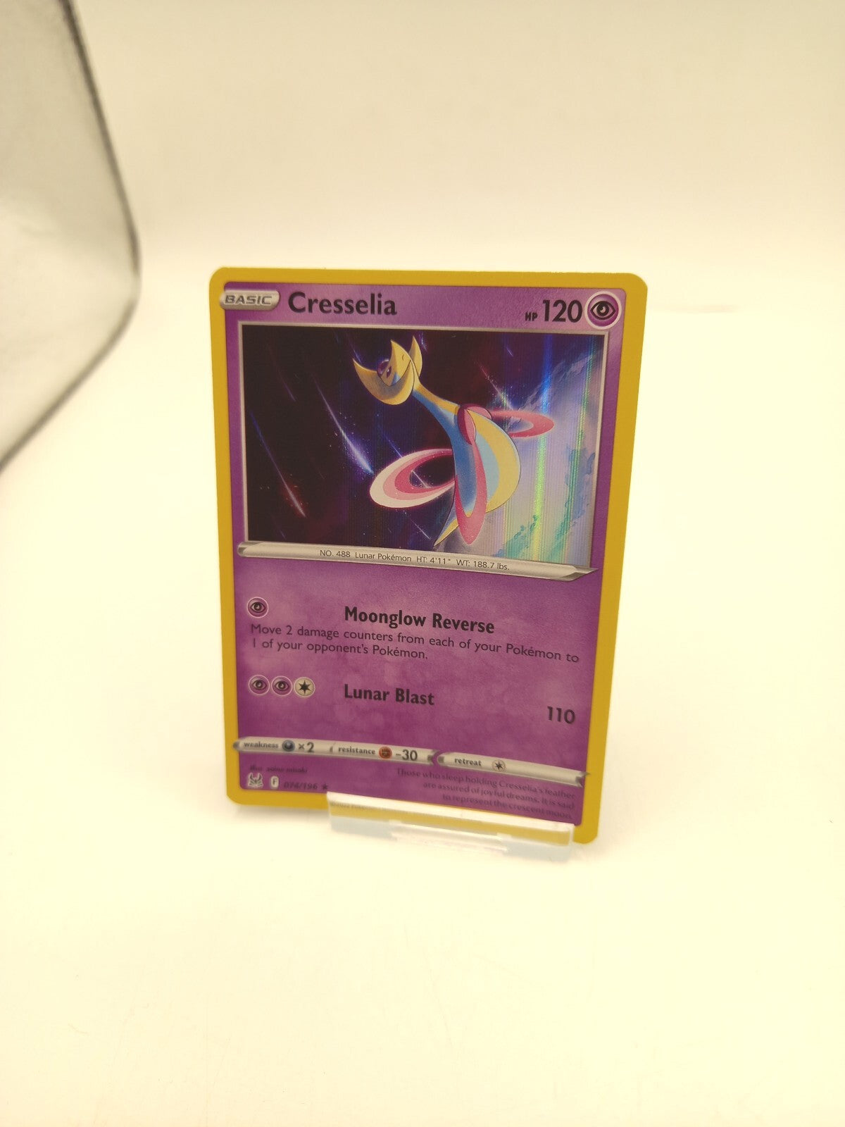 Pokemon Card Cresselia 074/196 Holo Lost Origin