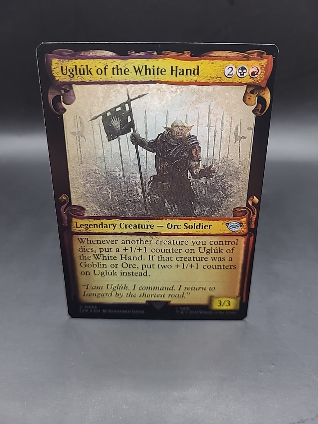 MTG Ugluk of the White Hand (Foil Scroll Showcase) [Tales of Middle-Earth U 0686
