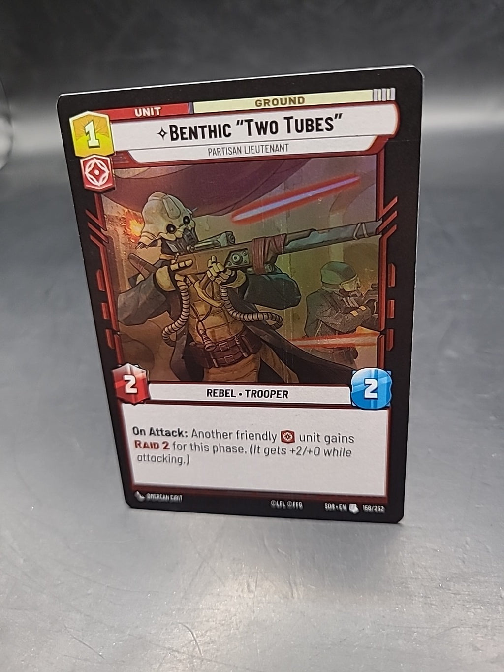 Star Wars Unlimited Spark of Rebellion - Benthic Two Tubes #156/252 Foil