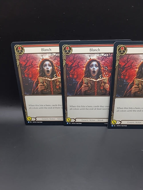 3 X Blanch Red Regular Cards - MST194 NM - FaB Flesh and Blood