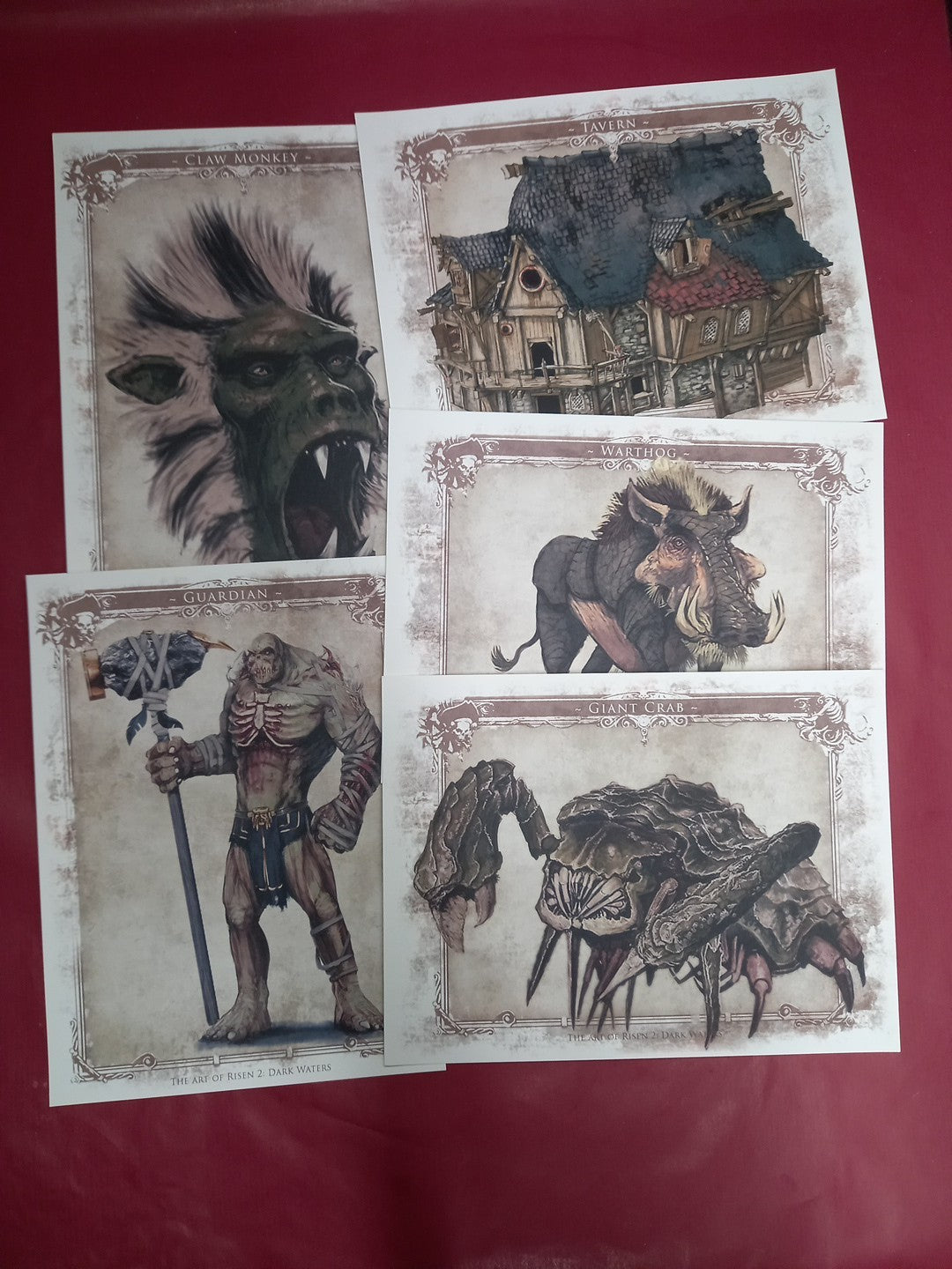 The Art Of Risen 2 Dark Waters Artwork Cards Collector's Edition Promo