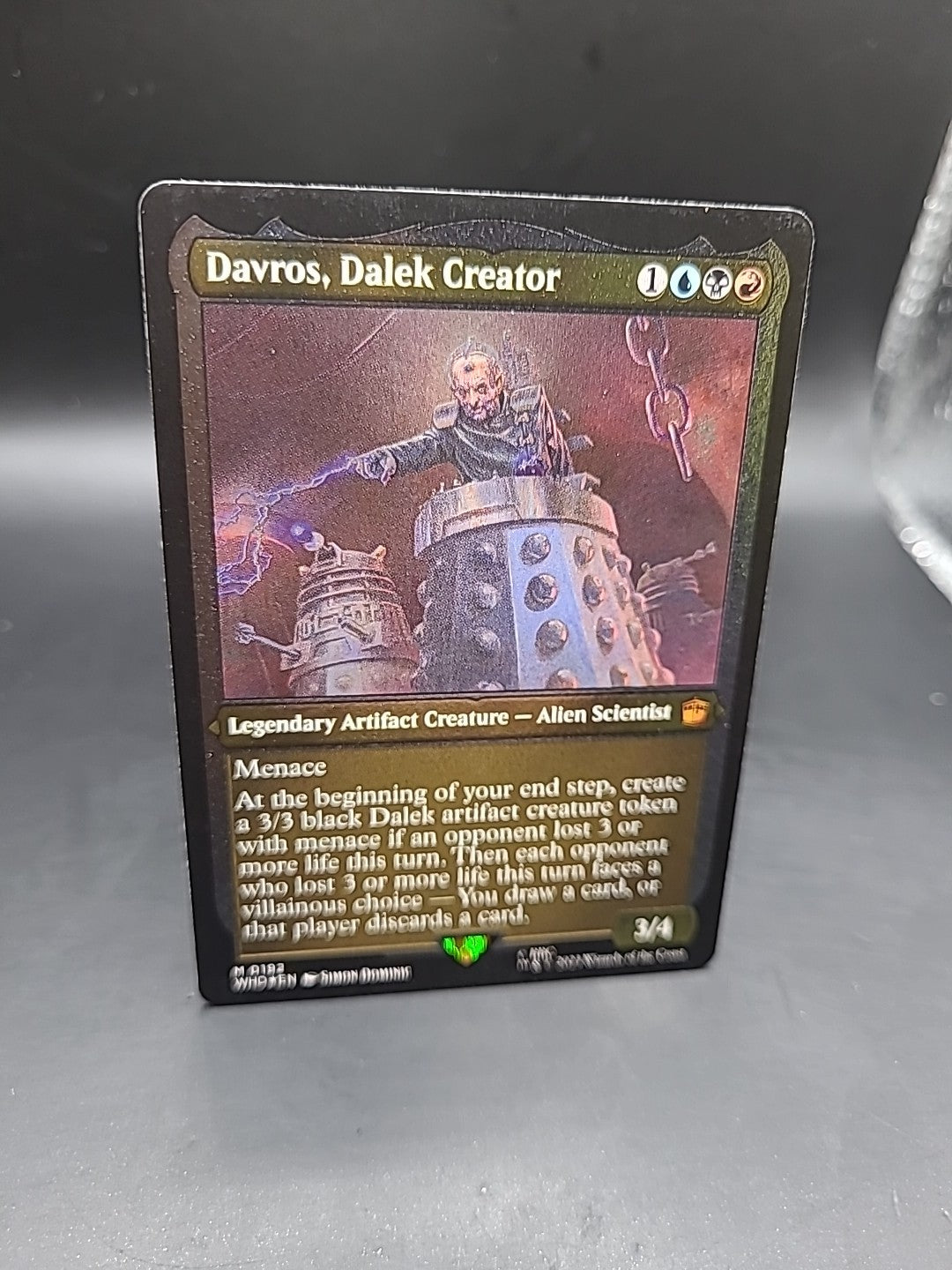 Davros Dalek Creator Etched Foil Thick Display Version - WHO - Mtg Card #3F4