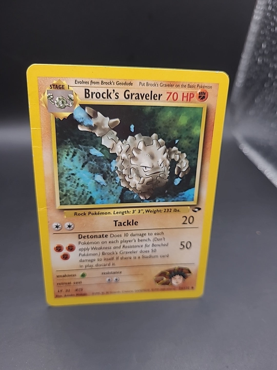 Pokémon TCG Brock's Graveler Gym Challenge 34/132 WOTC Uncommon MP