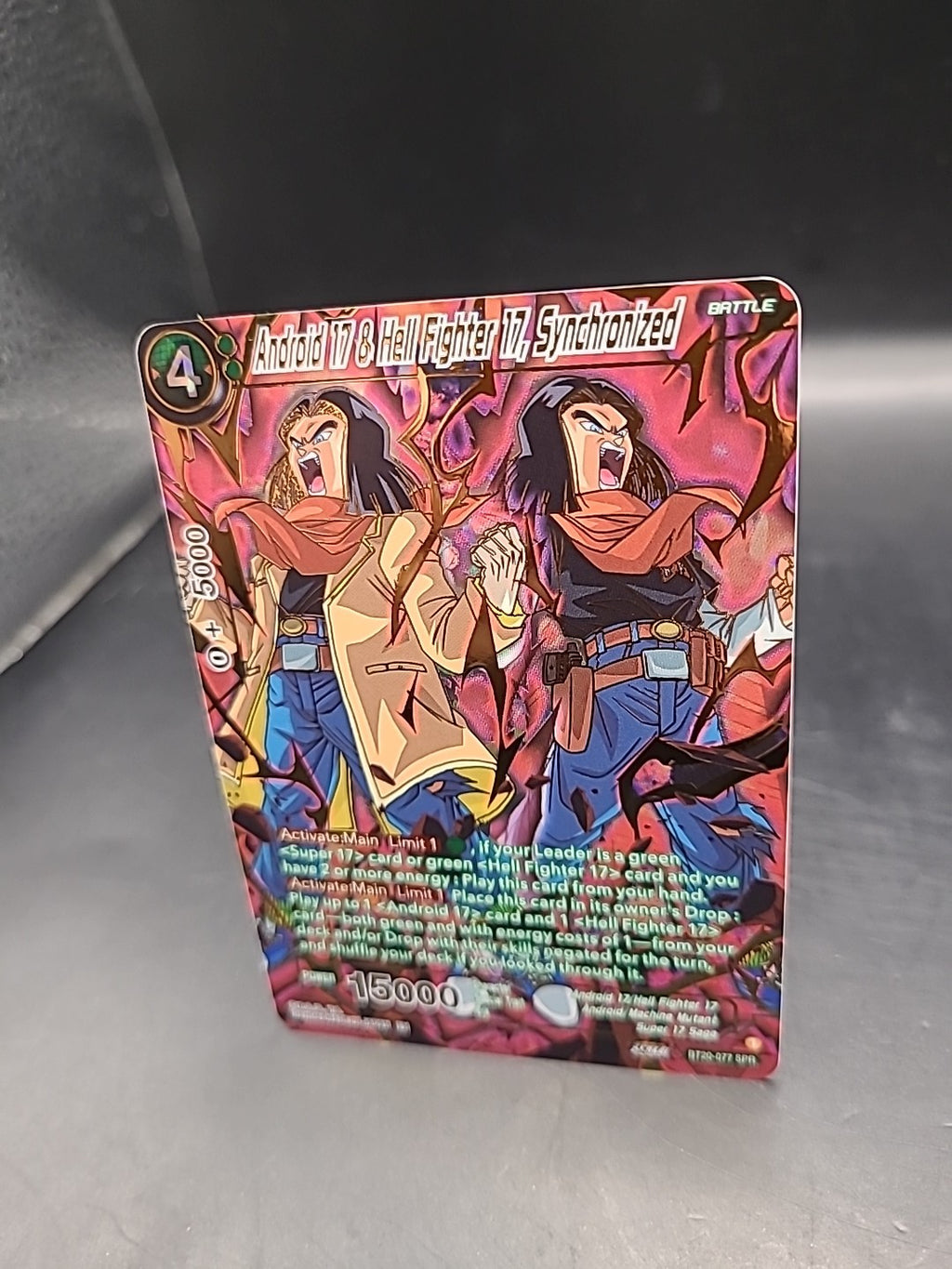 Android 17 & Hell Fighter 17, Synchronized BT20-077 SPR - Dragon Ball Super Card