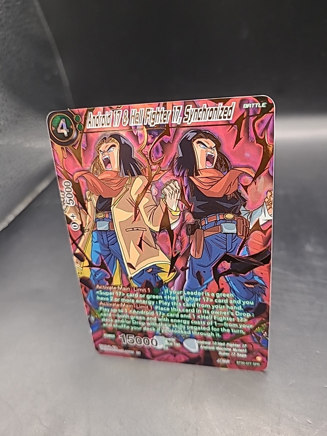 Android 17 & Hell Fighter 17, Synchronized BT20-077 SPR - Dragon Ball Super Card