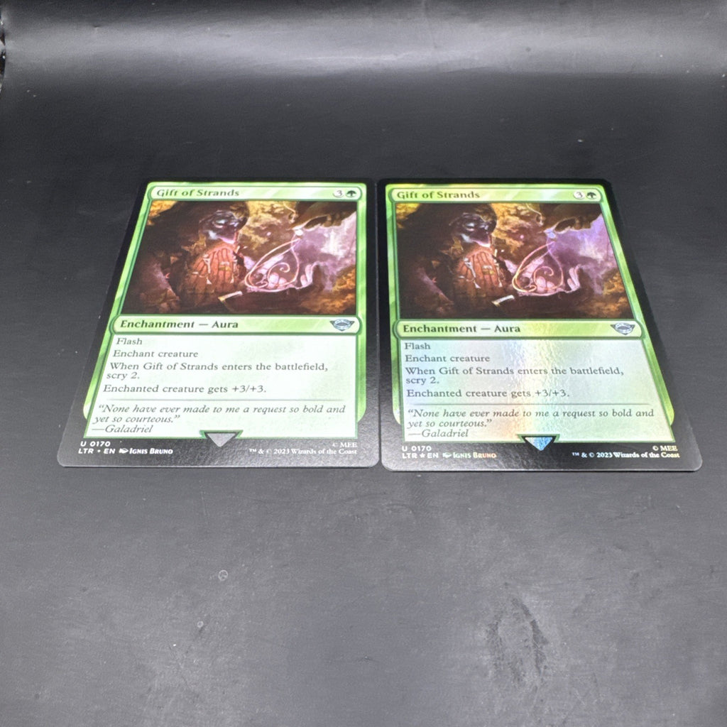 MTG Gift of Strands (Foil) U0170 Lord of the Rings + Regular Card