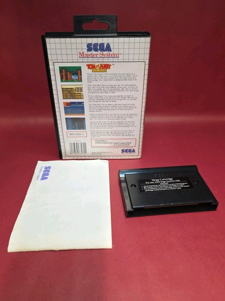 Tom and Jerry: The Movie - Sega Master System - CIB.  READ DESCRIPTION