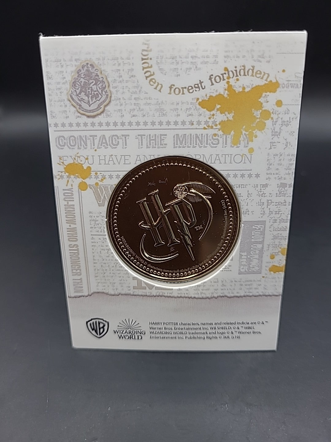 RARE HARRY POTTER MEDAL COIN IN CARD THE GOBLET OF FIRE FLEUR DELECOUR