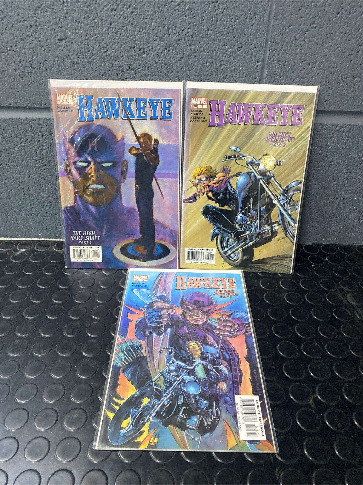 Hawkeye - the High, Hard Shaft Mini Series #1-3 Marvel Comics