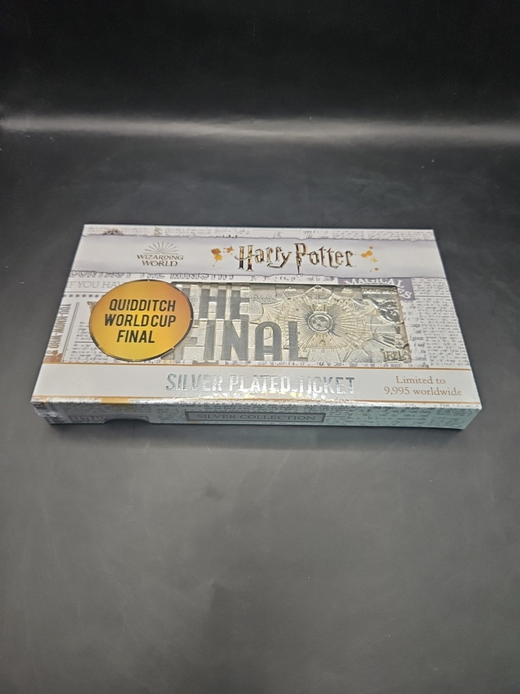 Harry Potter Quidditch World Cup Final Silver Plated Ticket Brand New And Sealed