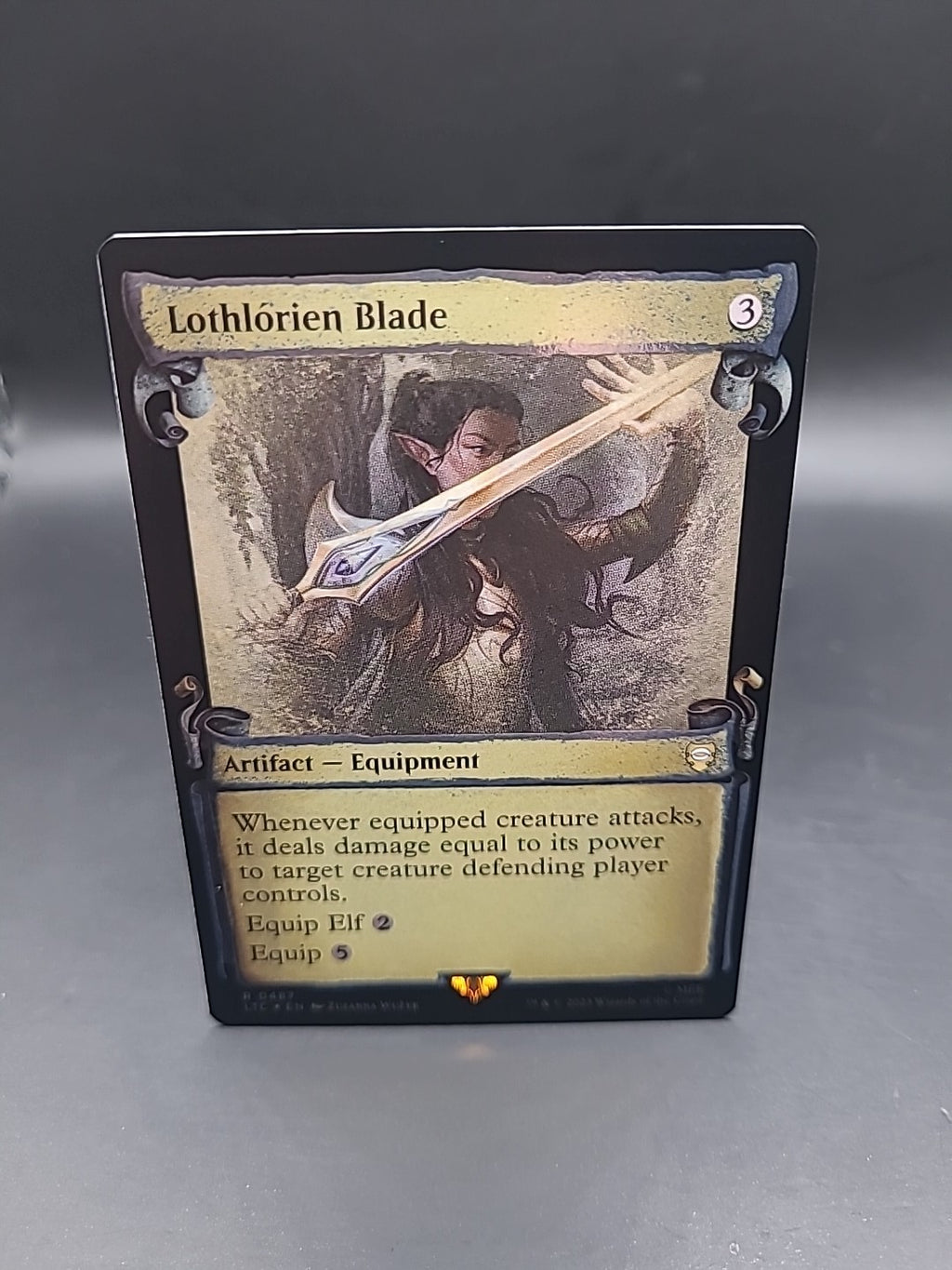 Lothlorien Blade Scroll Showcase 487 FOIL LOTR Tales of Middleearth 