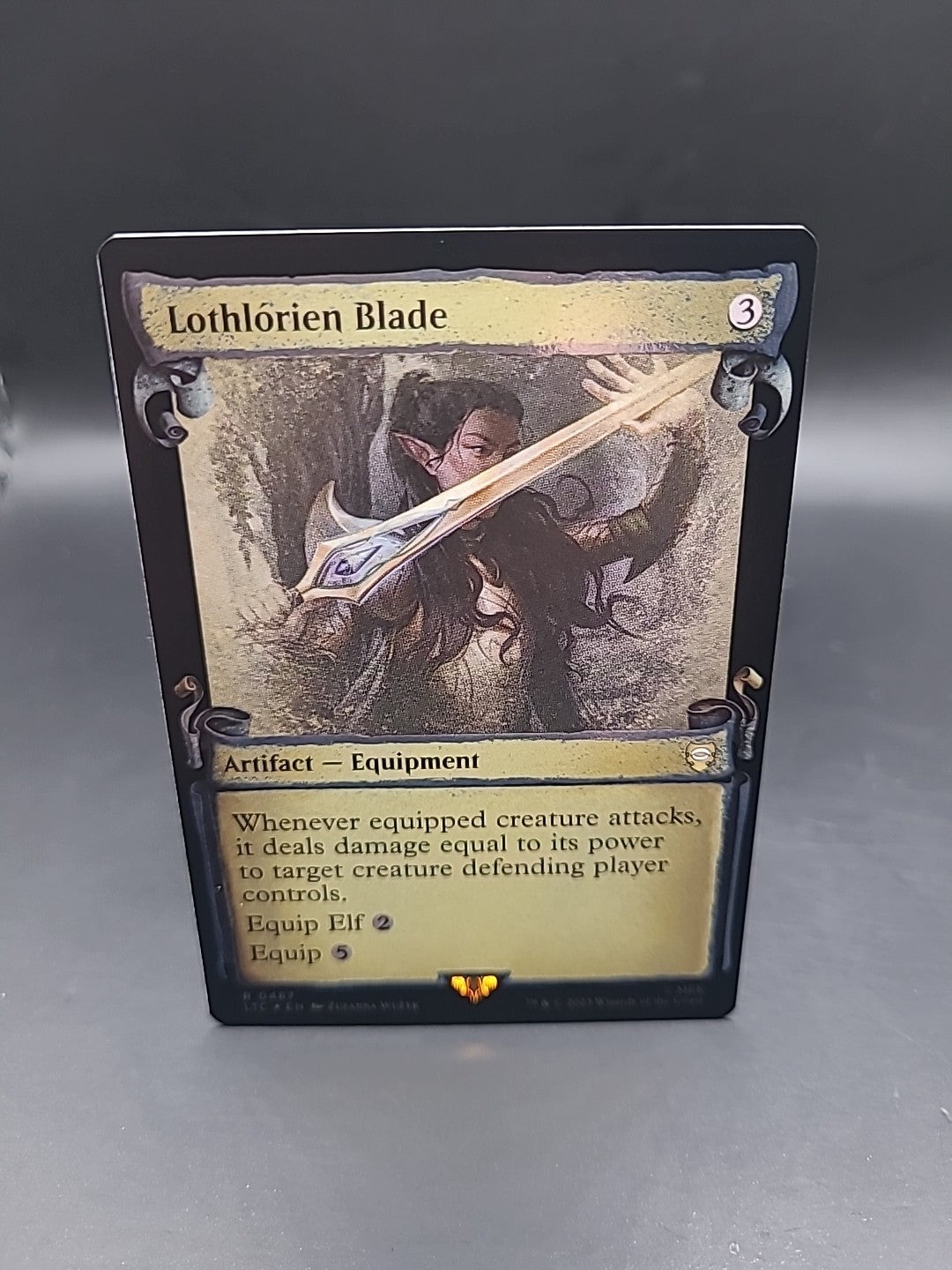 Lothlorien Blade Scroll Showcase 487 FOIL LOTR Tales of Middleearth 