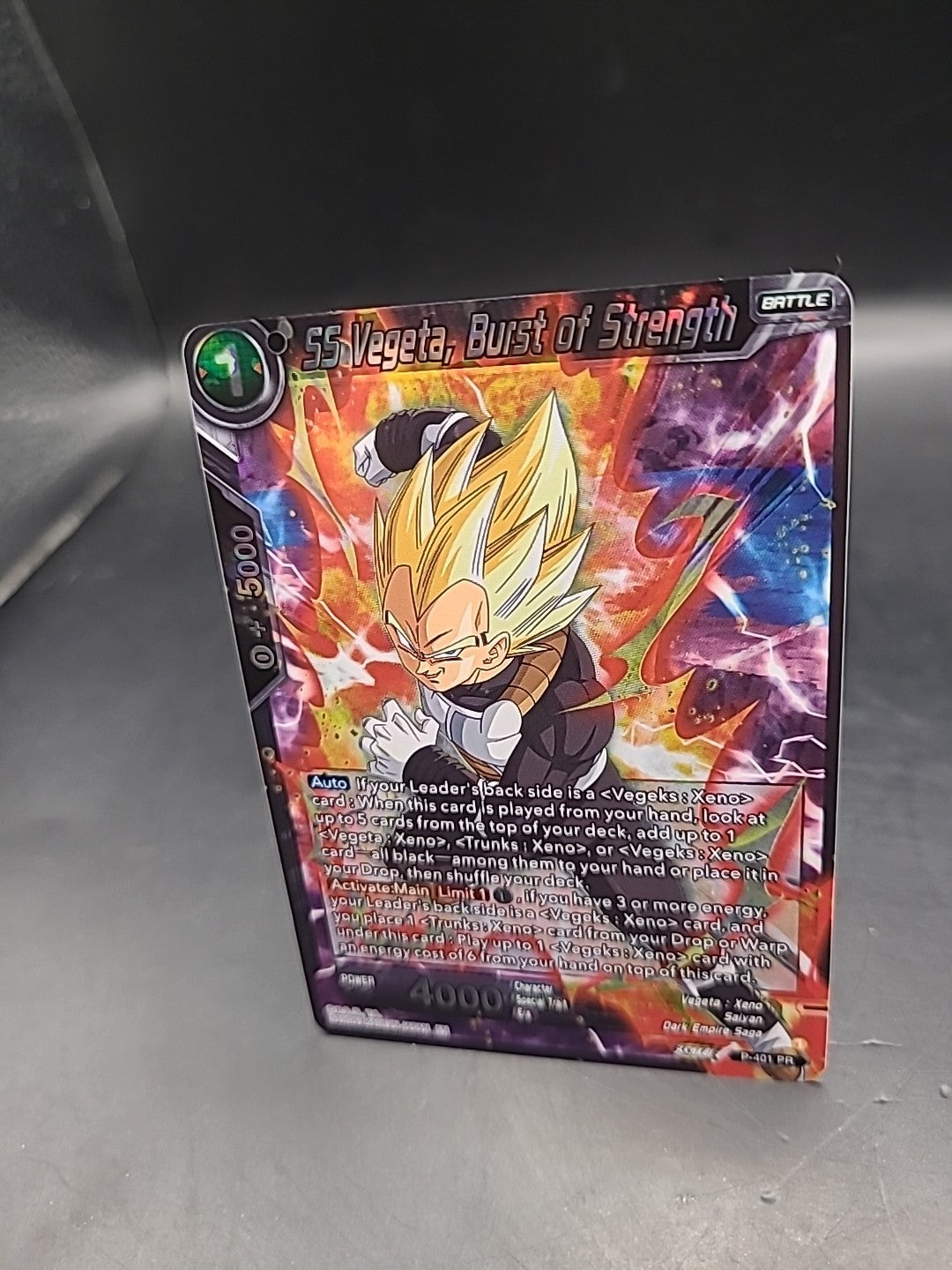 Dragon Ball Super DBS SS Vegeta Burst of Strength Sealed Promo Card P-401 PR