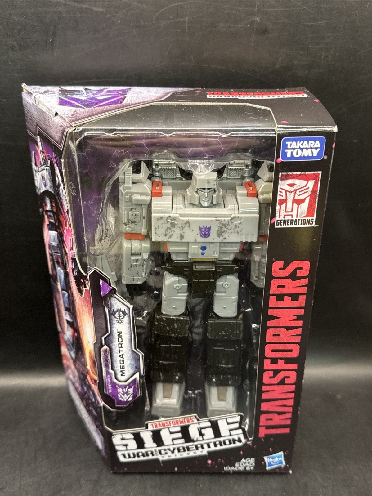 Transformers Siege WFC-S12 Megatron Voyager Class Figure War for Cybertron 7”