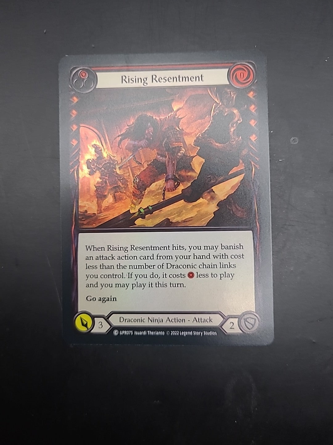 Rising Resentment Red Rainbow Foil - FAB:Uprising - UPR075 