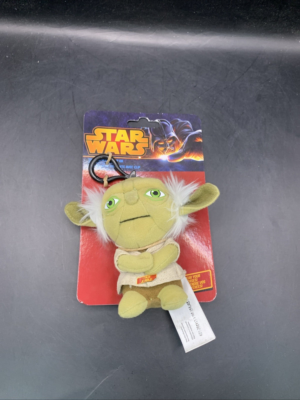 STAR WARS - YODA Talking Plush Clip On . Batteries replaced. 