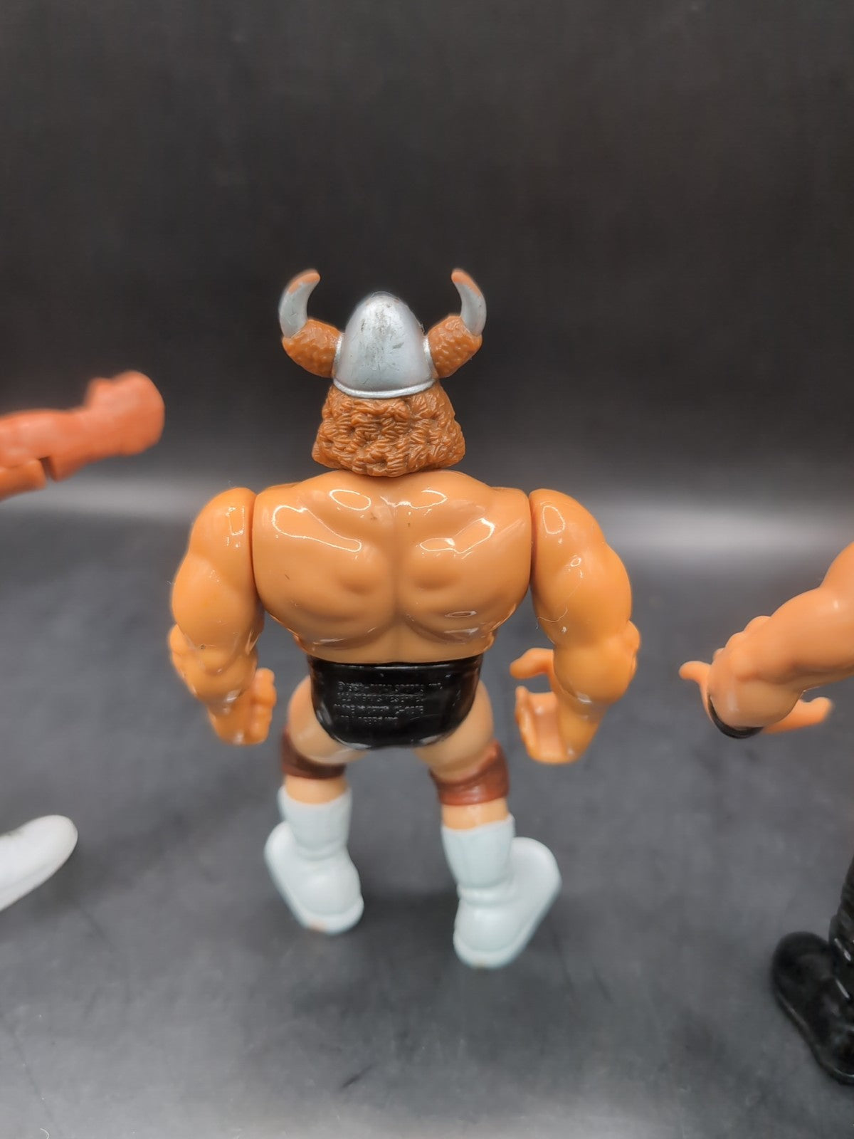 3 X WWF Hasbro Wrestling Figures Macho King, The Berserker & The Warlord