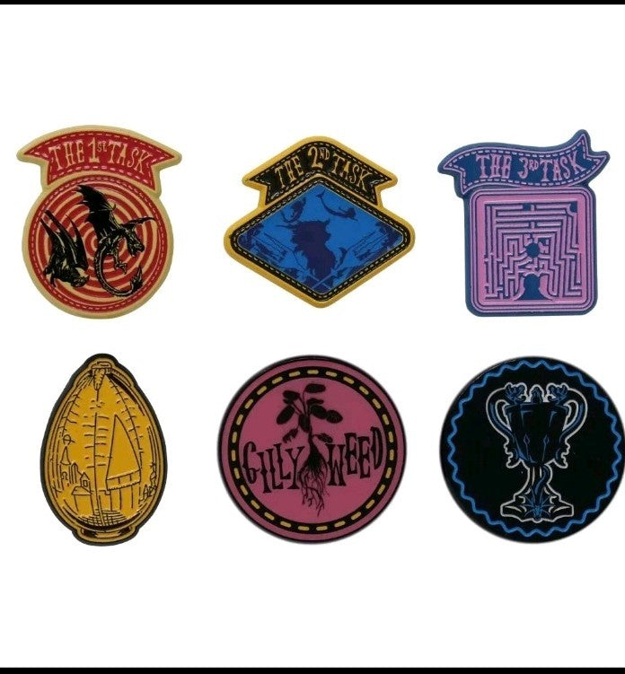 Harry Potter Limited Edition Set of 6 Triwizard Tournament Pin Badges