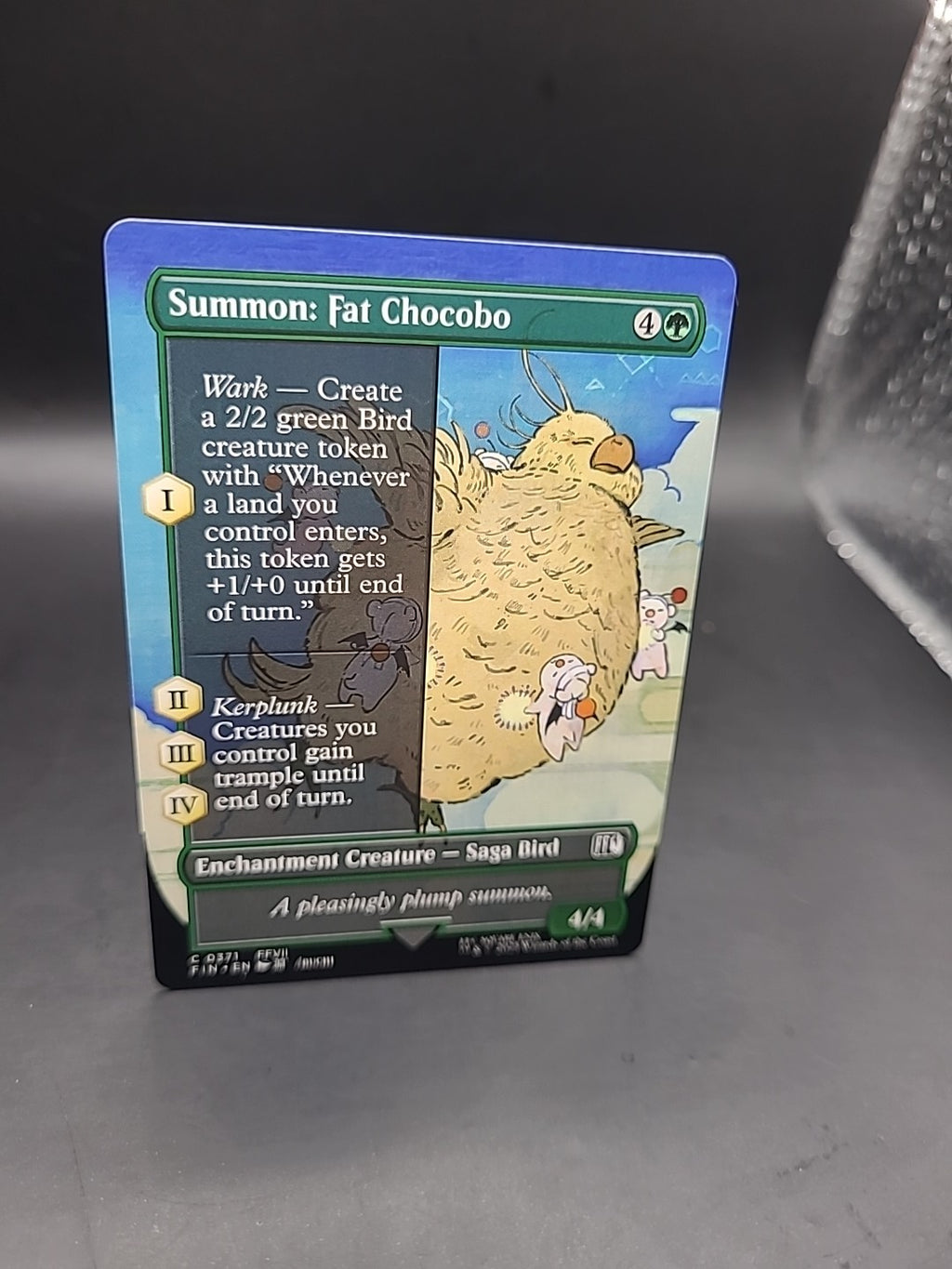 MTG Summon: Fat Chocobo C 0371 [Borderless NON-FOIL] - [NM] Final Fantasy