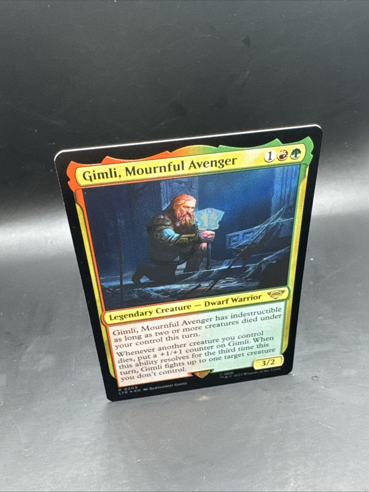 Gimli, Mournful Avenger R0209 Foil Lord of the Rings LTR Magic MTG