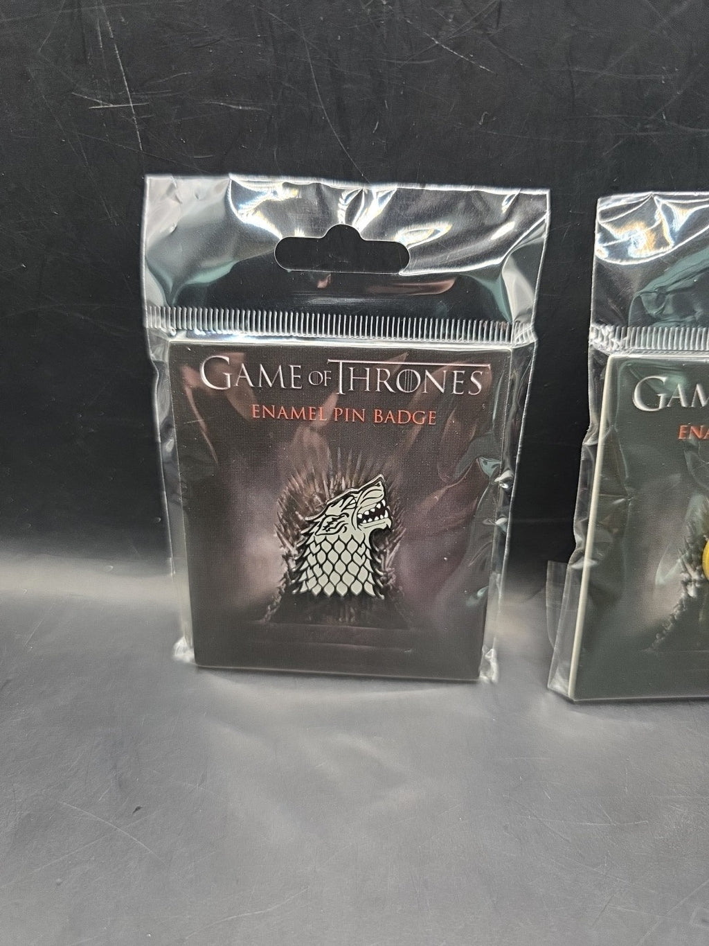 2 X Official Game Of Thrones Enamel Pin Badges