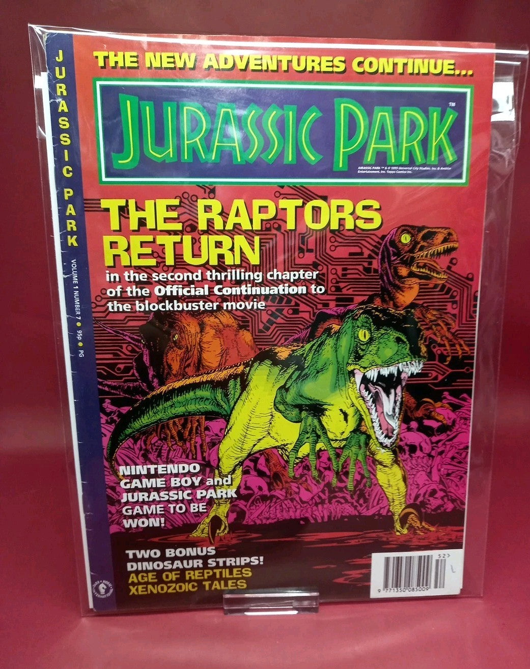 Jurassic Park Collectable Comic Book Volume 1 Issue Number 7