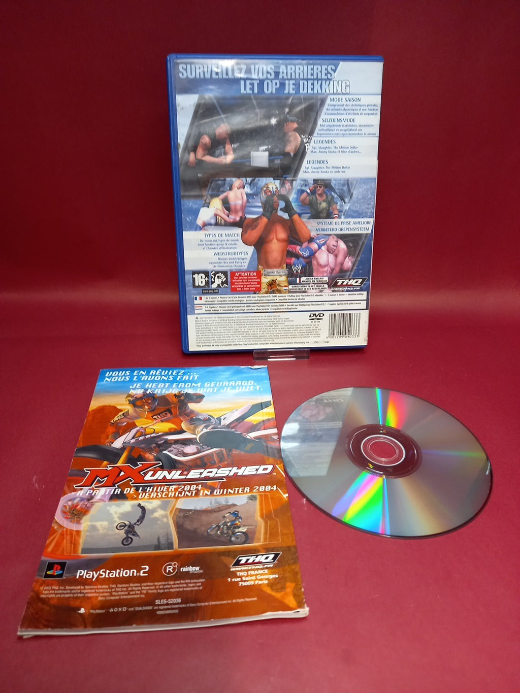 WWE Smackdown! Here Comes the Pain  Sony Playstation 2 PS2 Pal FR NL English CIB