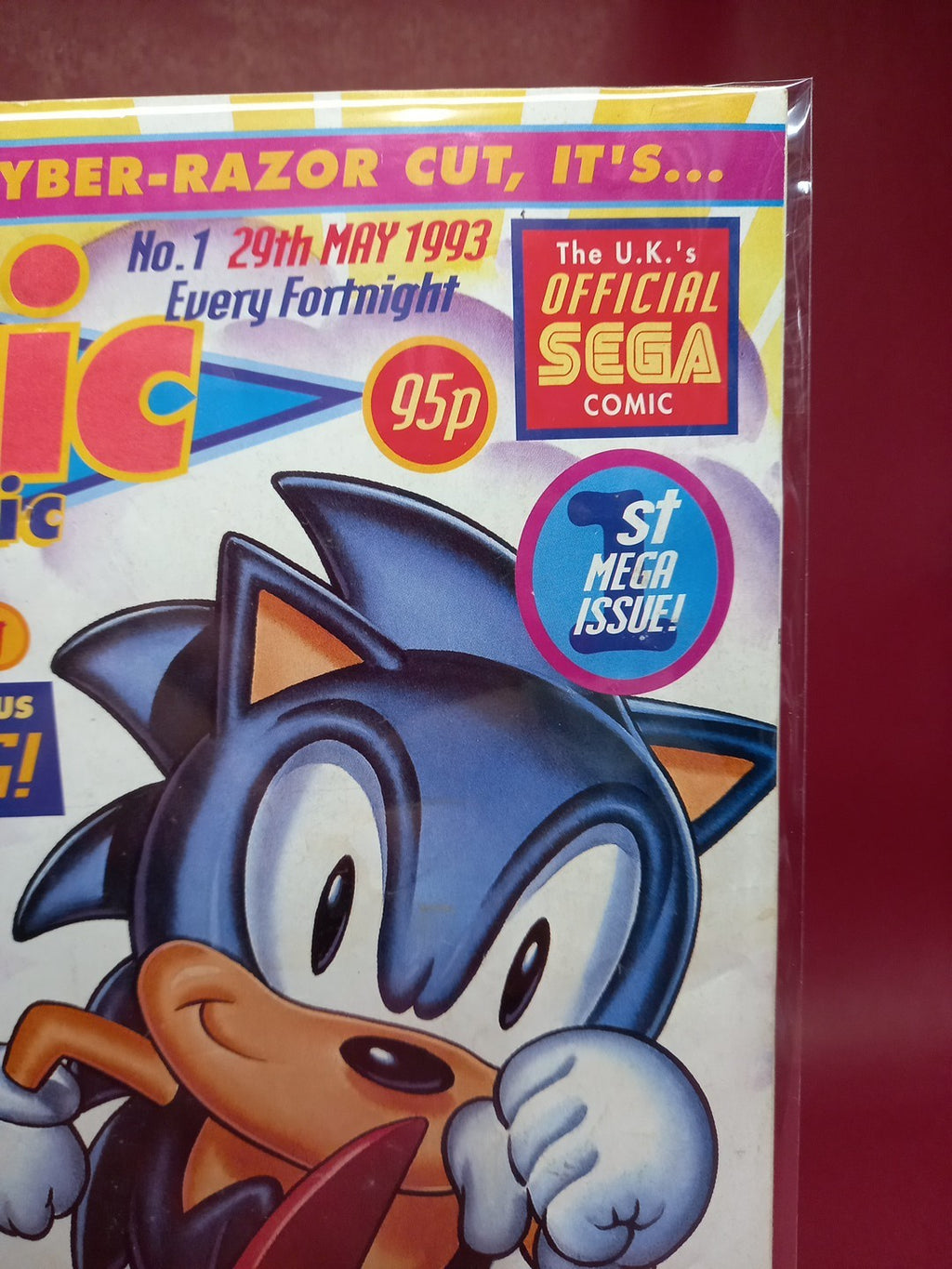 Sonic the Hedgehog Comic Issue 1 29th May 1993 Rare. See Pics/read Description 