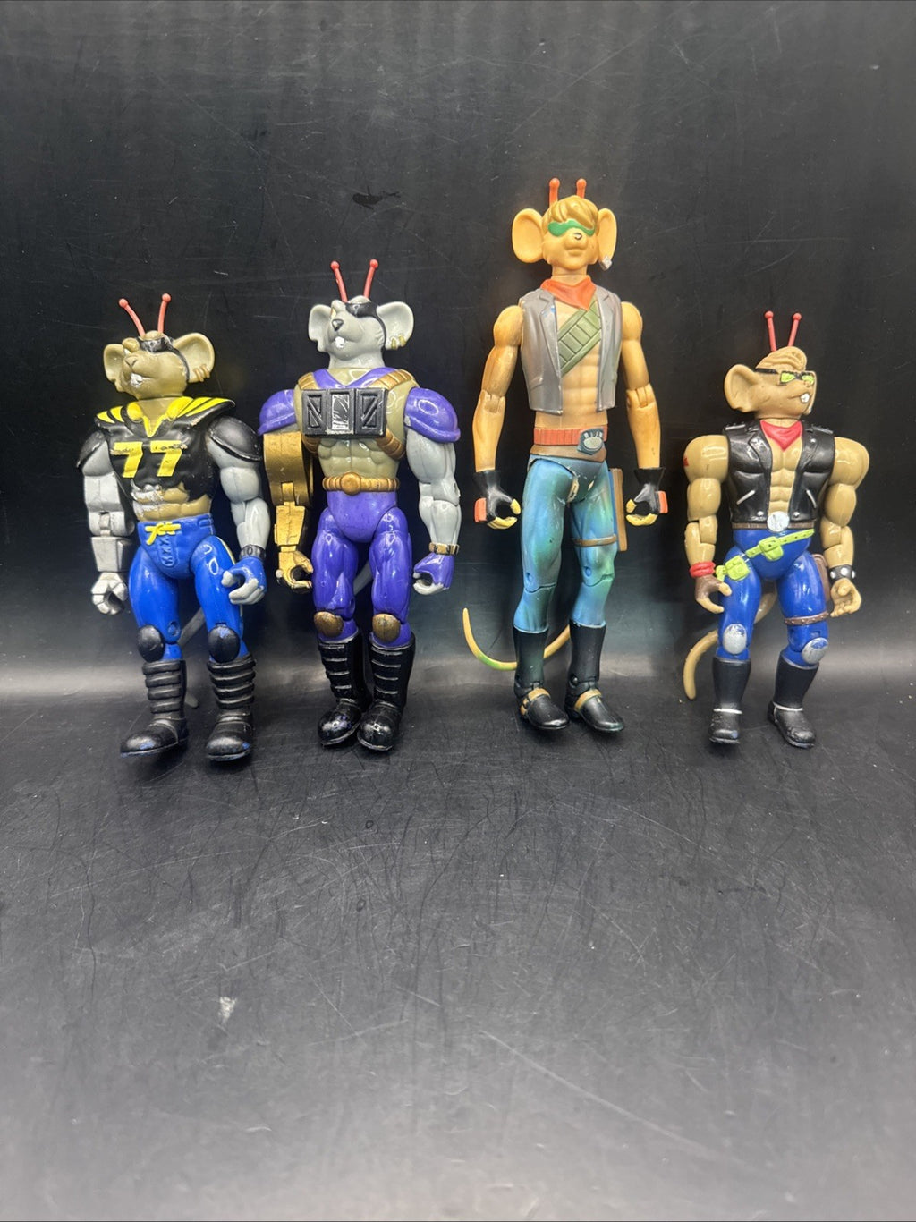 Galoob B.T.F Biker Mice from Mars X 4