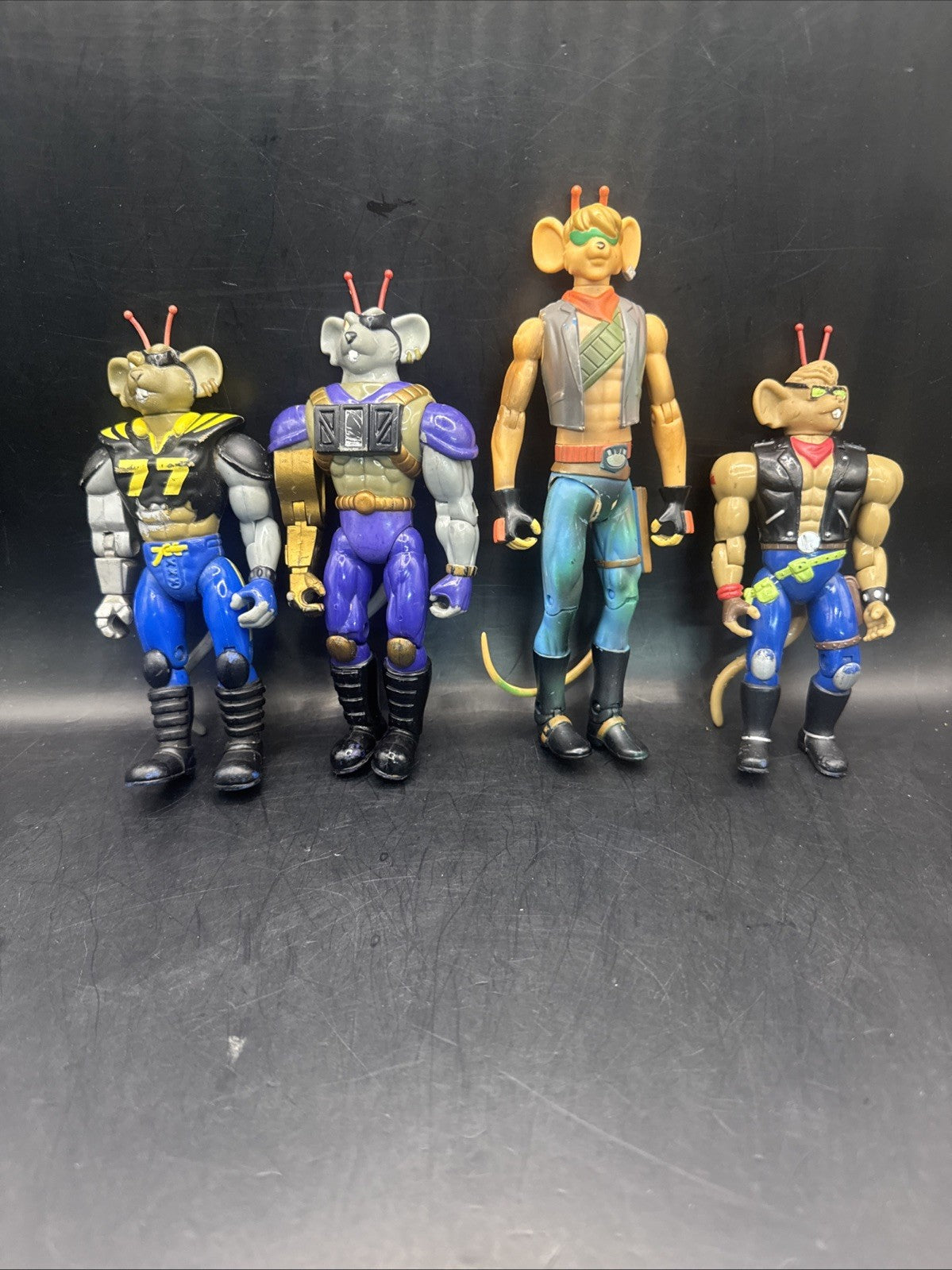 Galoob B.T.F Biker Mice from Mars X 4