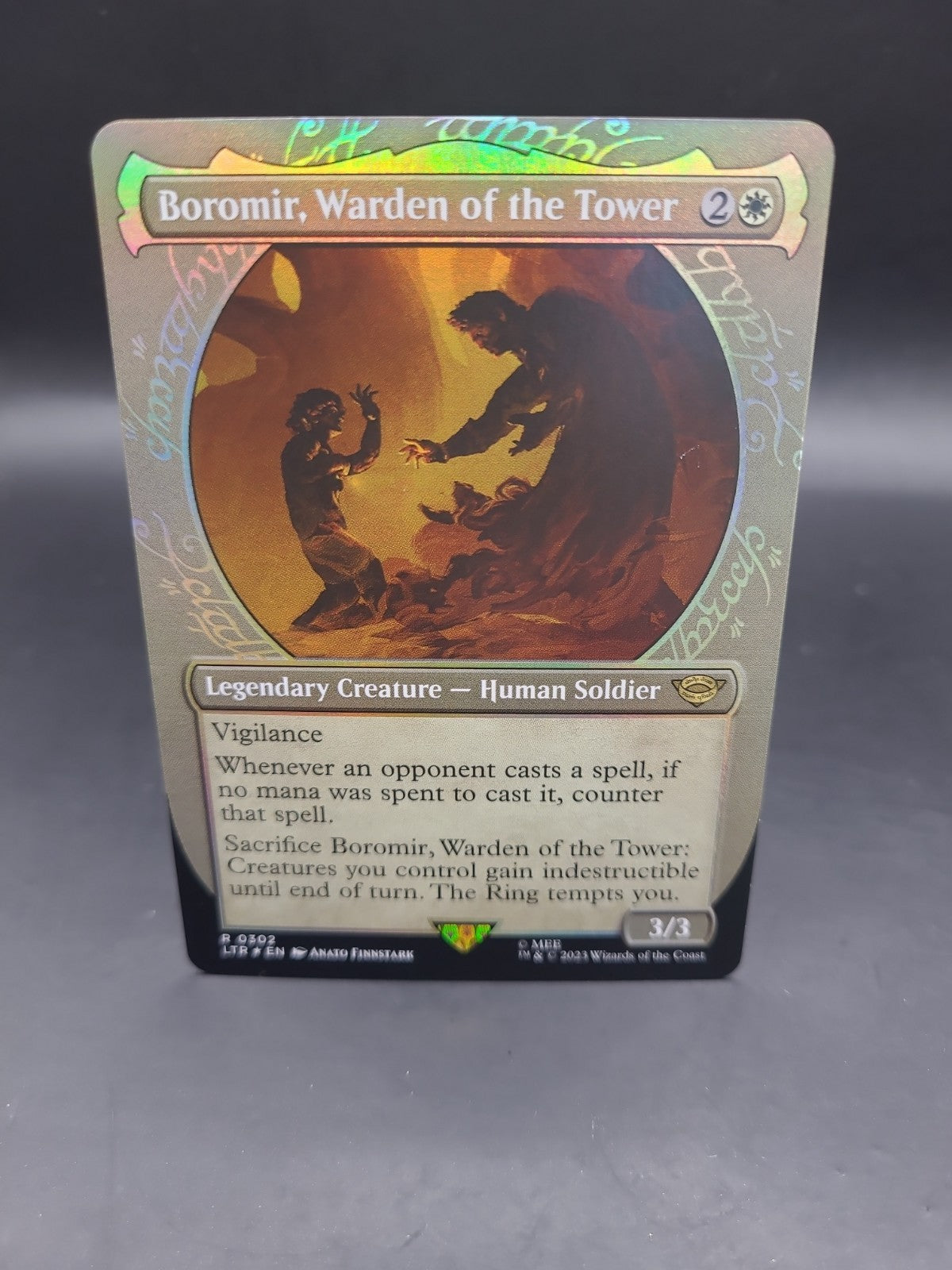 MTG FOIL Boromir, Warden of the Tower(#302) Showcase - The Lord of the Rings