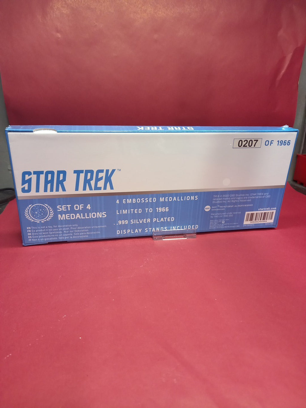 Star Trek 4 Division Medallions .999 Silver Plated.  LTD  TO 1000