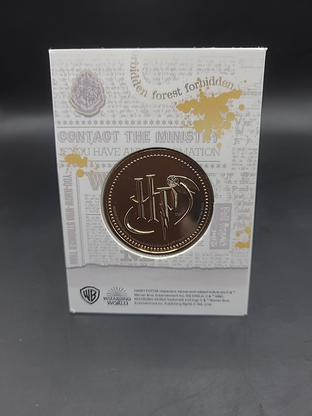 HARRY POTTER COIN MEDAL ARTHUR WEASLEY MARK WILLIAMS ROWLING
