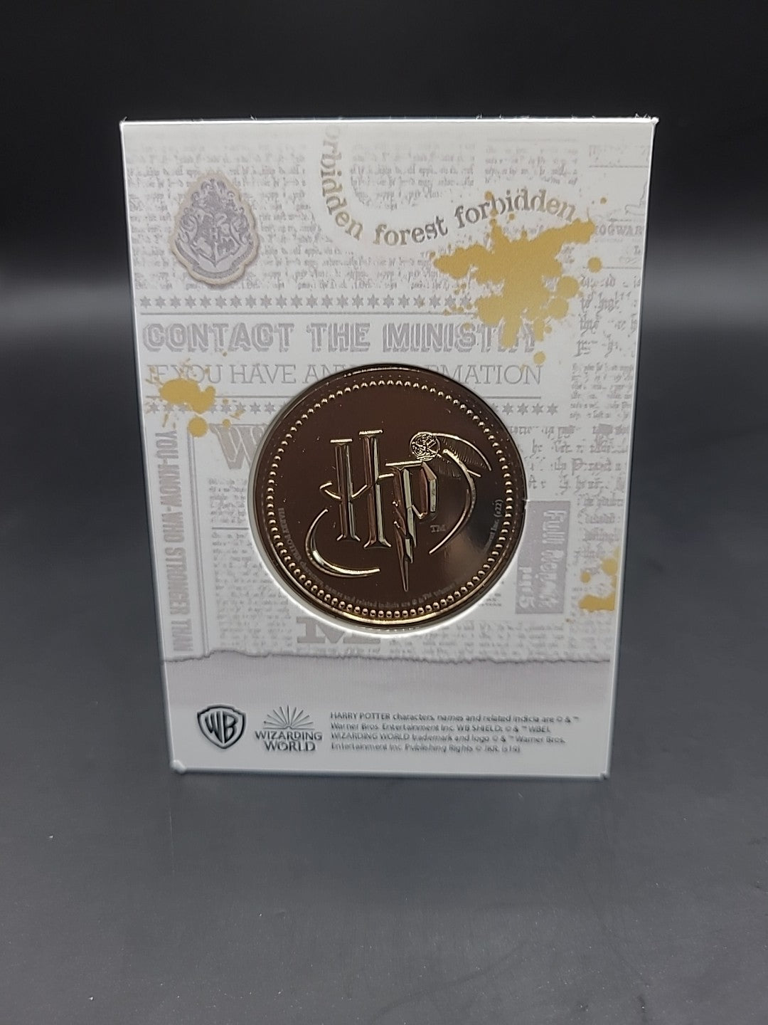 HARRY POTTER COIN MEDAL ARTHUR WEASLEY MARK WILLIAMS ROWLING