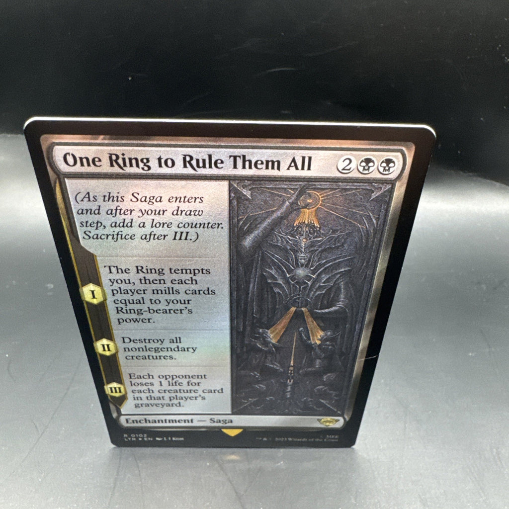 Foil One Ring to Rule Them All - LOTR - NM - Magic: The Gathering - MTG
