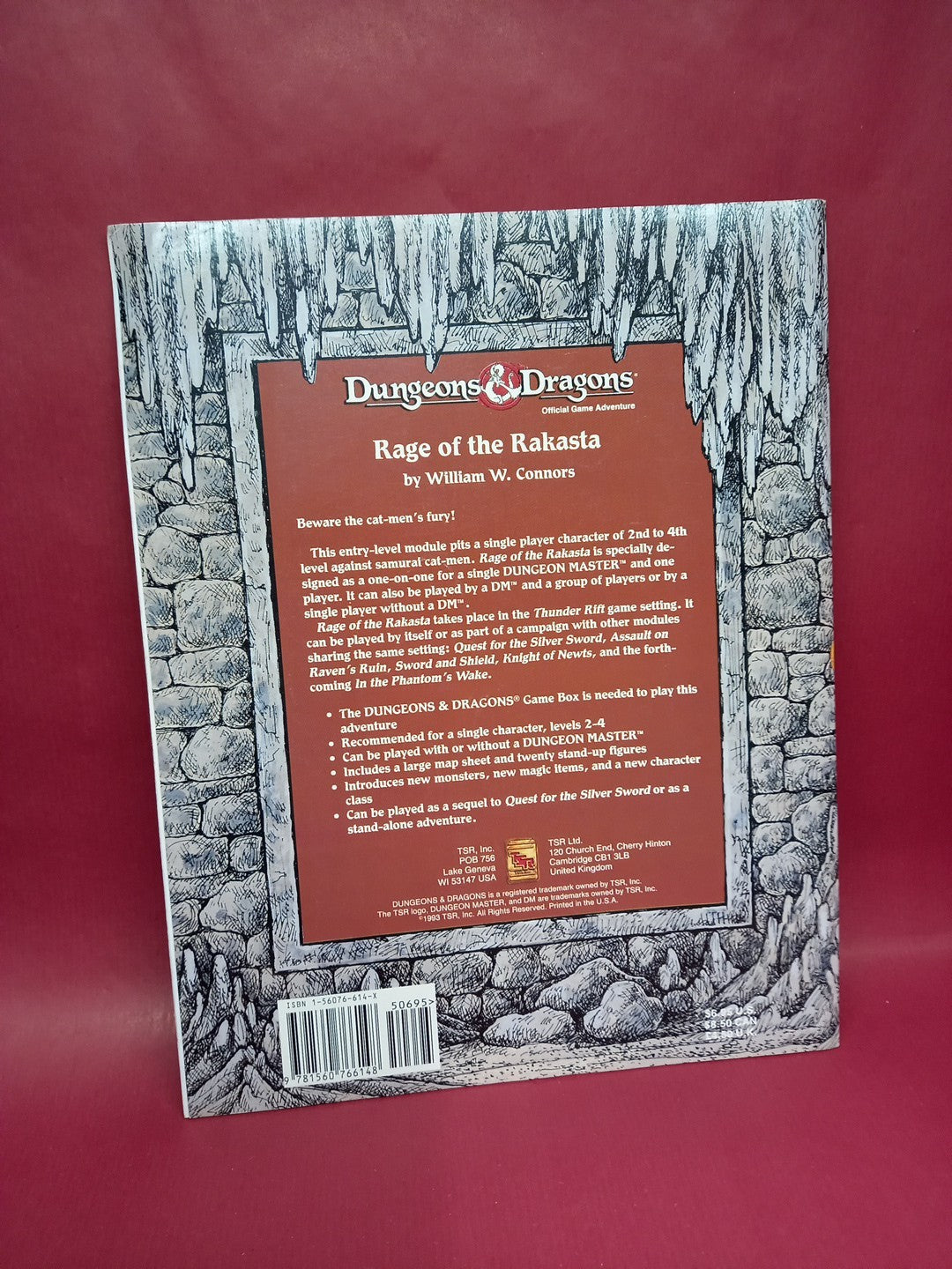 Dungeons and Dragons Rage Of The Rakasta  Book Only