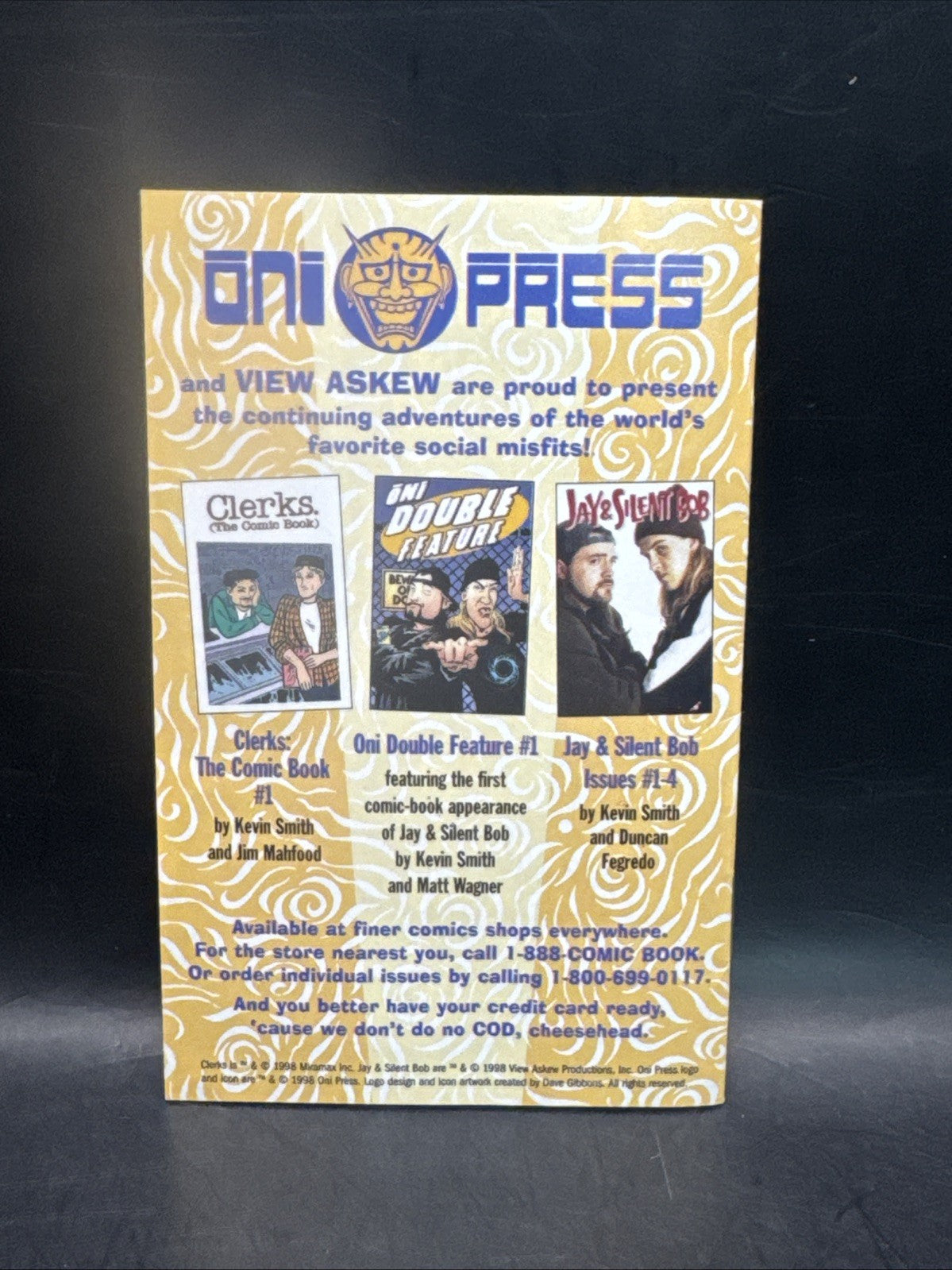 Jay & Silent Bob minicomics adventure, Kevin Smith,  ONI Press, Clerks 98’