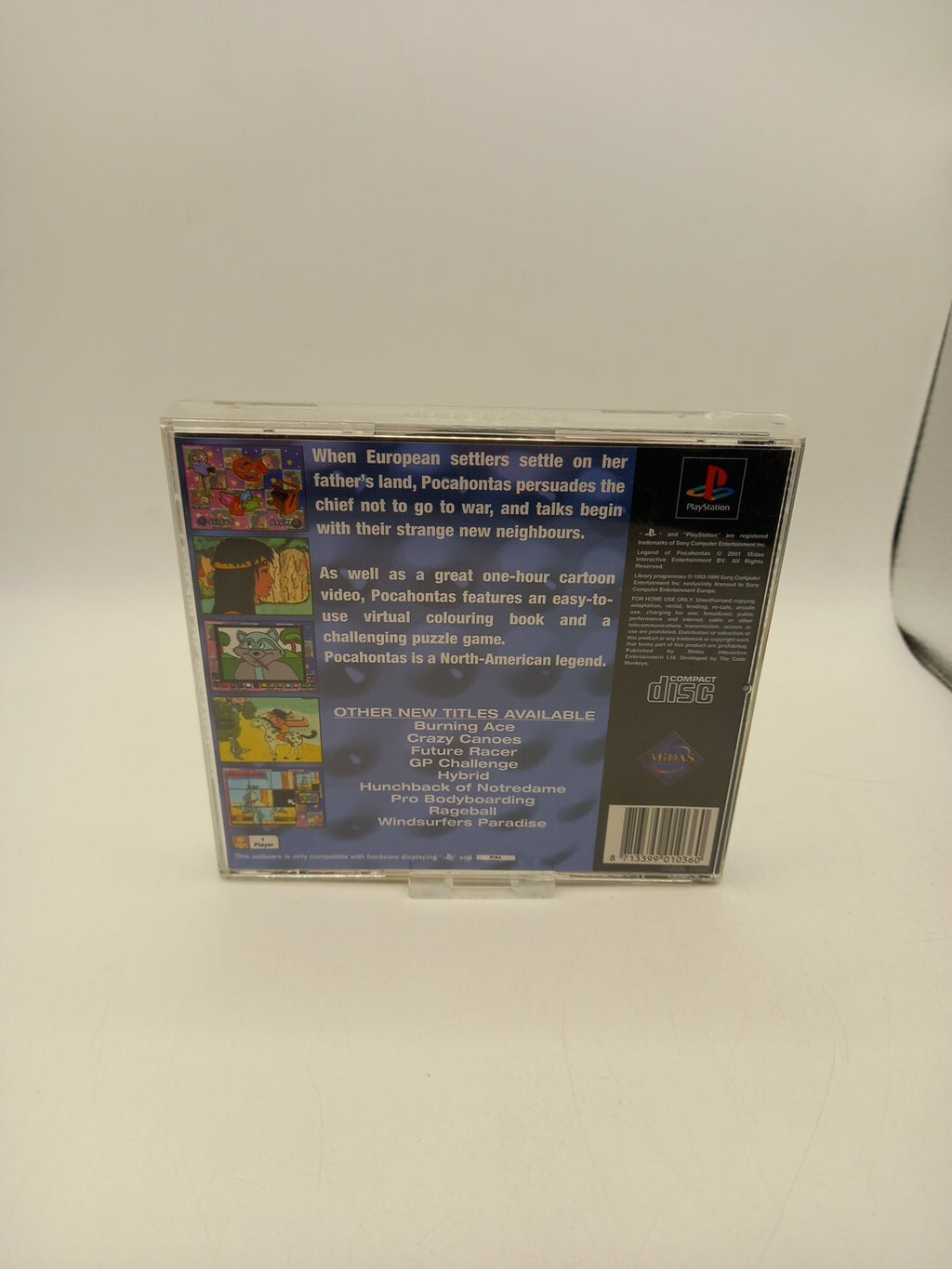 Legend Of Pocahontas: Sony PS1 Game