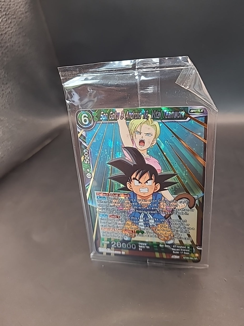 Son Goku & Android 18, Vital Teamwork BT20-064 SR - Dragon Ball Super Card